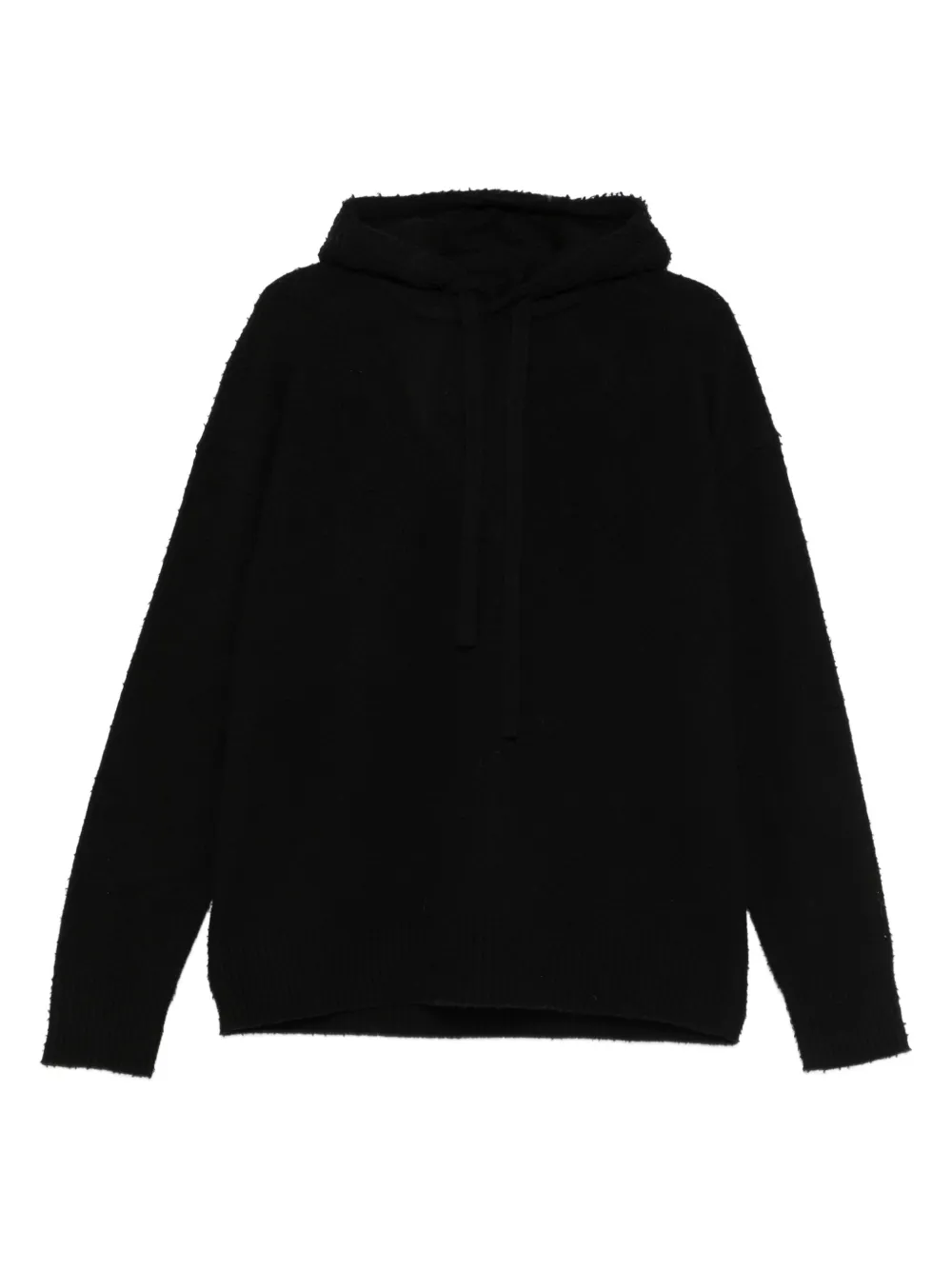 Roberto Collina frayed-hem hoodie | Black | Image 1