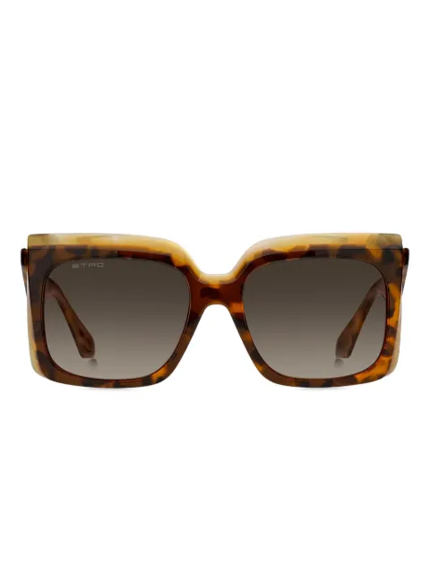 ETRO tortoiseshell geometric sunglasses