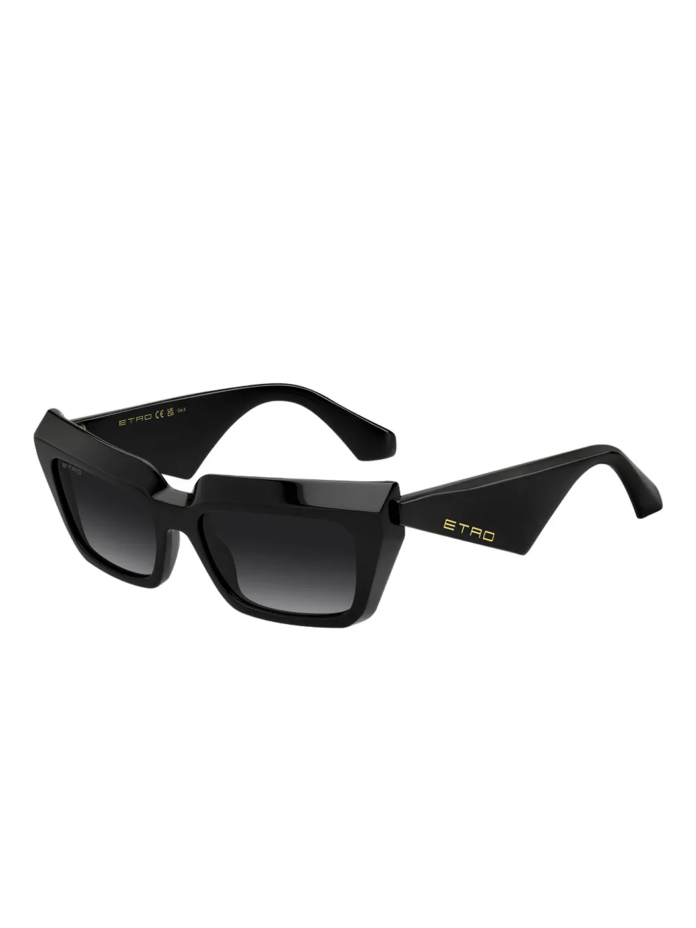 Etro Geometric-frame Sunglasses In Black