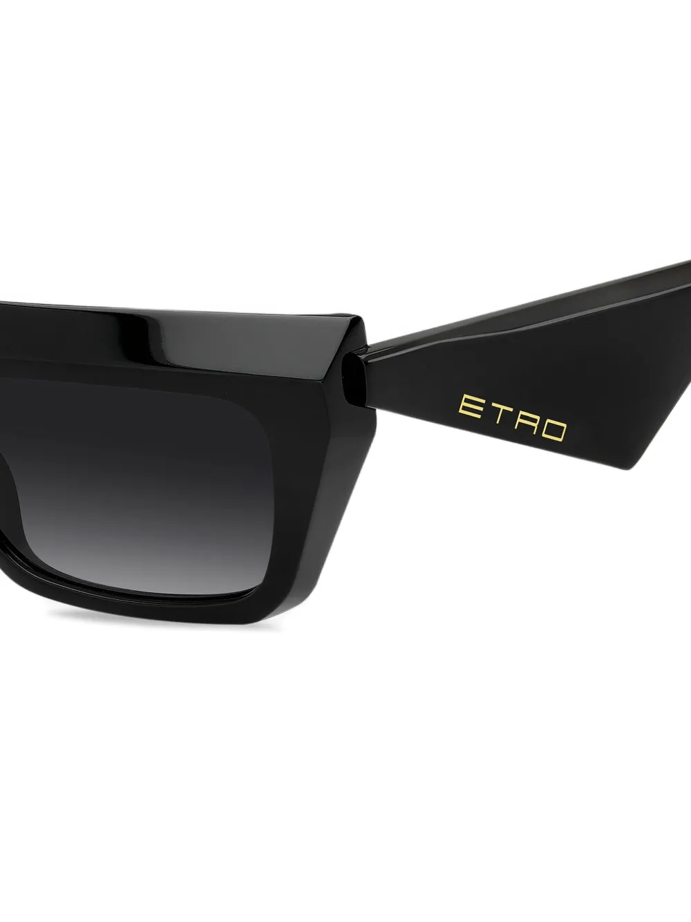 Etro Geometric-frame Sunglasses In Black