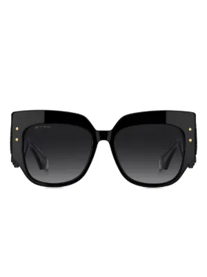 Gucci Eyewear インターロッキングG サングラス | ブラック | FARFETCH JP