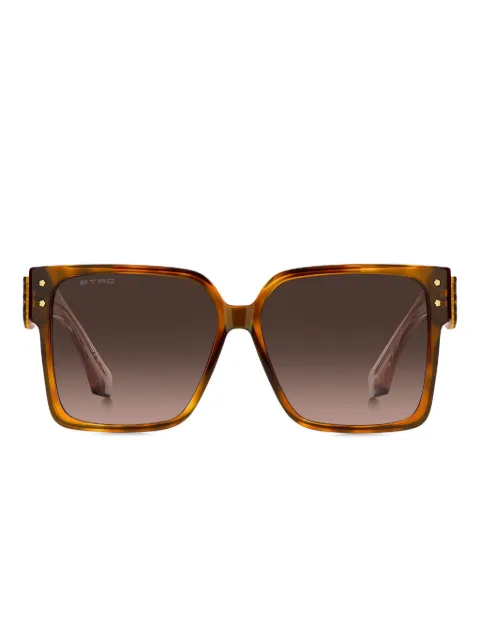 ETRO blossom-embellished square sunglasses