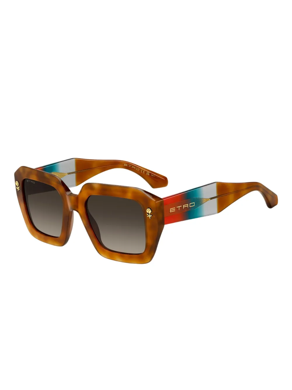 Etro Square-frame Sunglasses In Brown