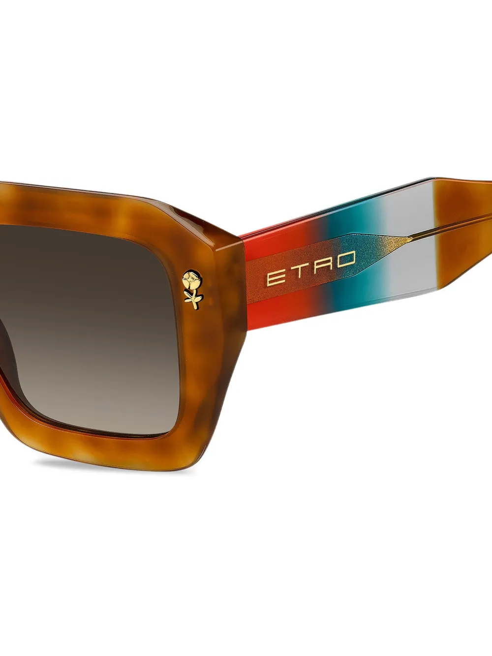 Etro Square-frame Sunglasses In Brown