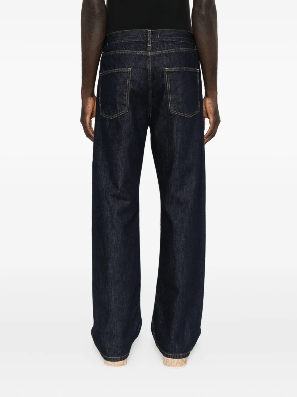 Costumein Jeans met vijf zakken en knoopsluiting Blauw