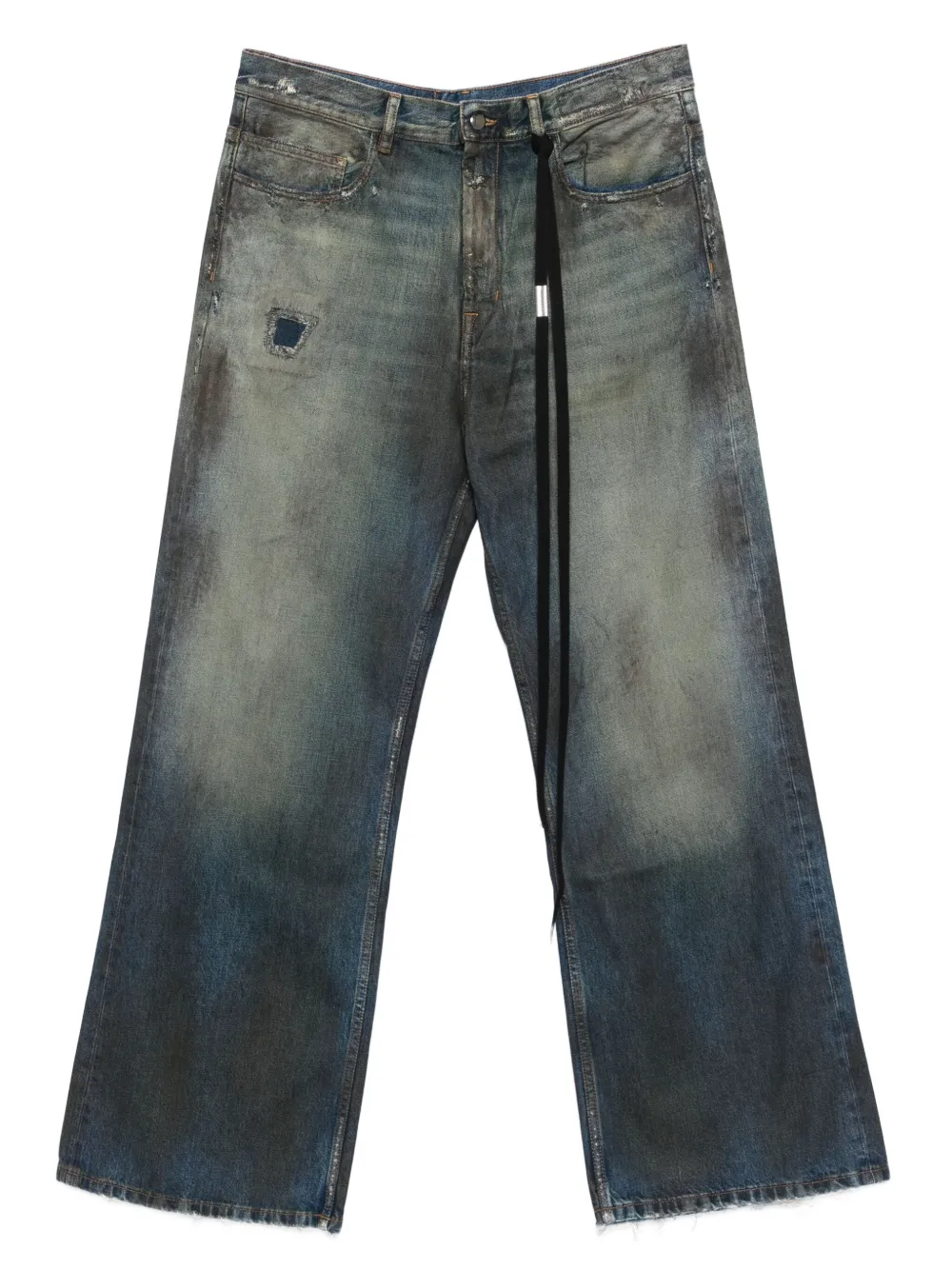 Ann Demeulemeester distressed loose-fit jeans | Blue | Image 1