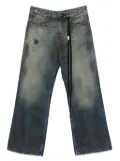 Ann Demeulemeester distressed loose-fit jeans - Blue