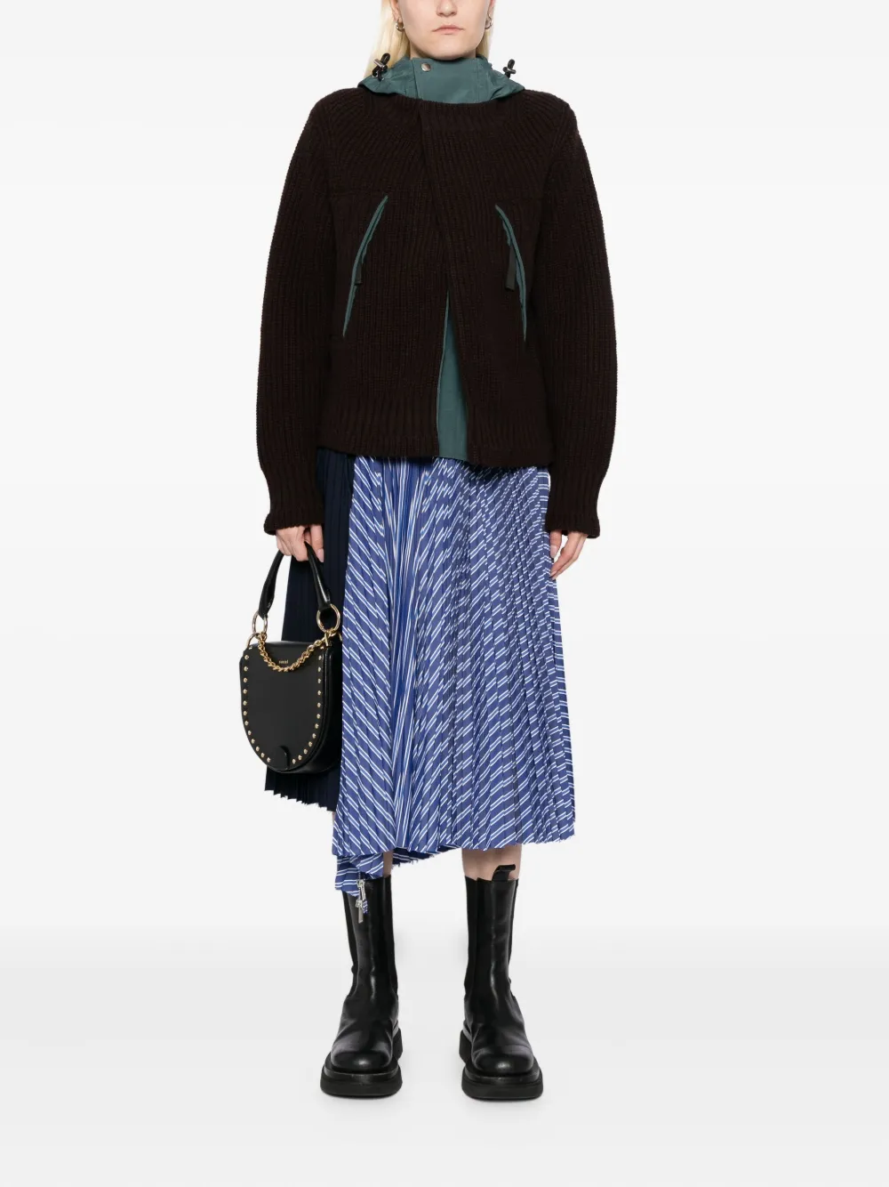 sacai double-layer jumper | Knitted Sweaters | Image 2