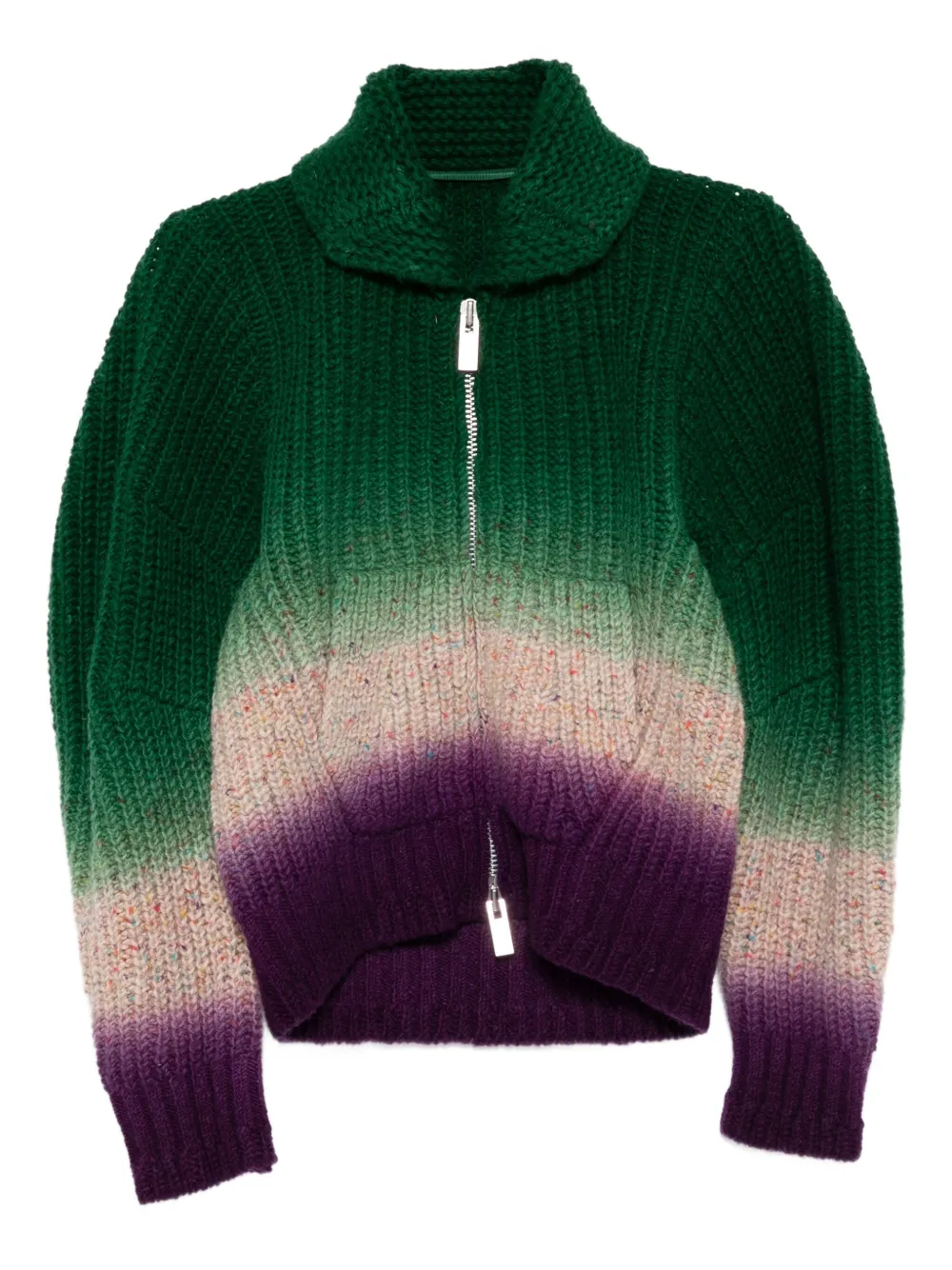 sacai ウール セーター - グリーン sacai ウール セーター - グリーン