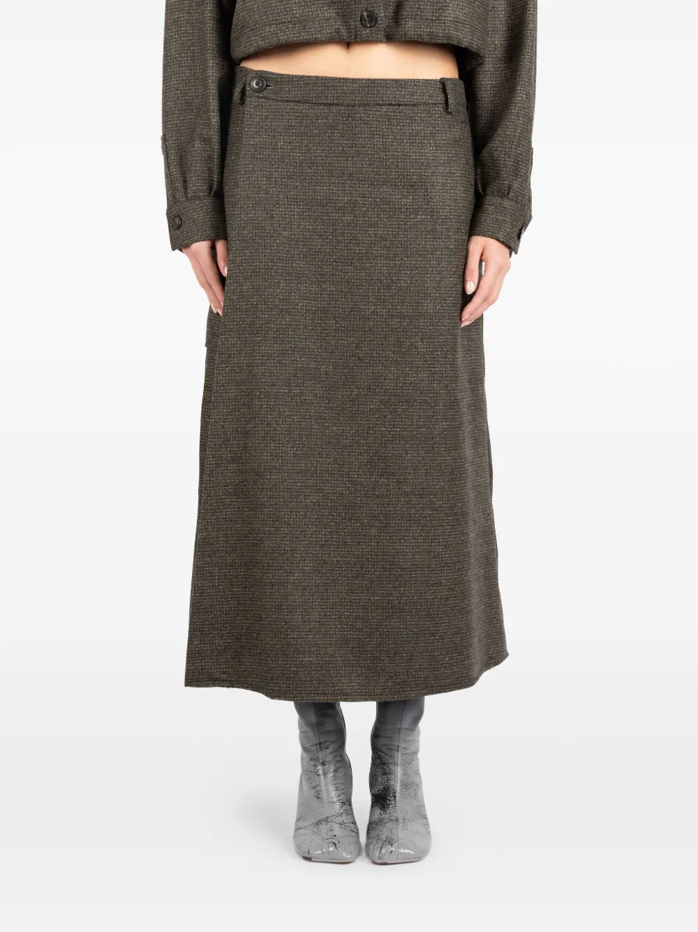 Société Anonyme Pocket-detail Skirt In Brown
