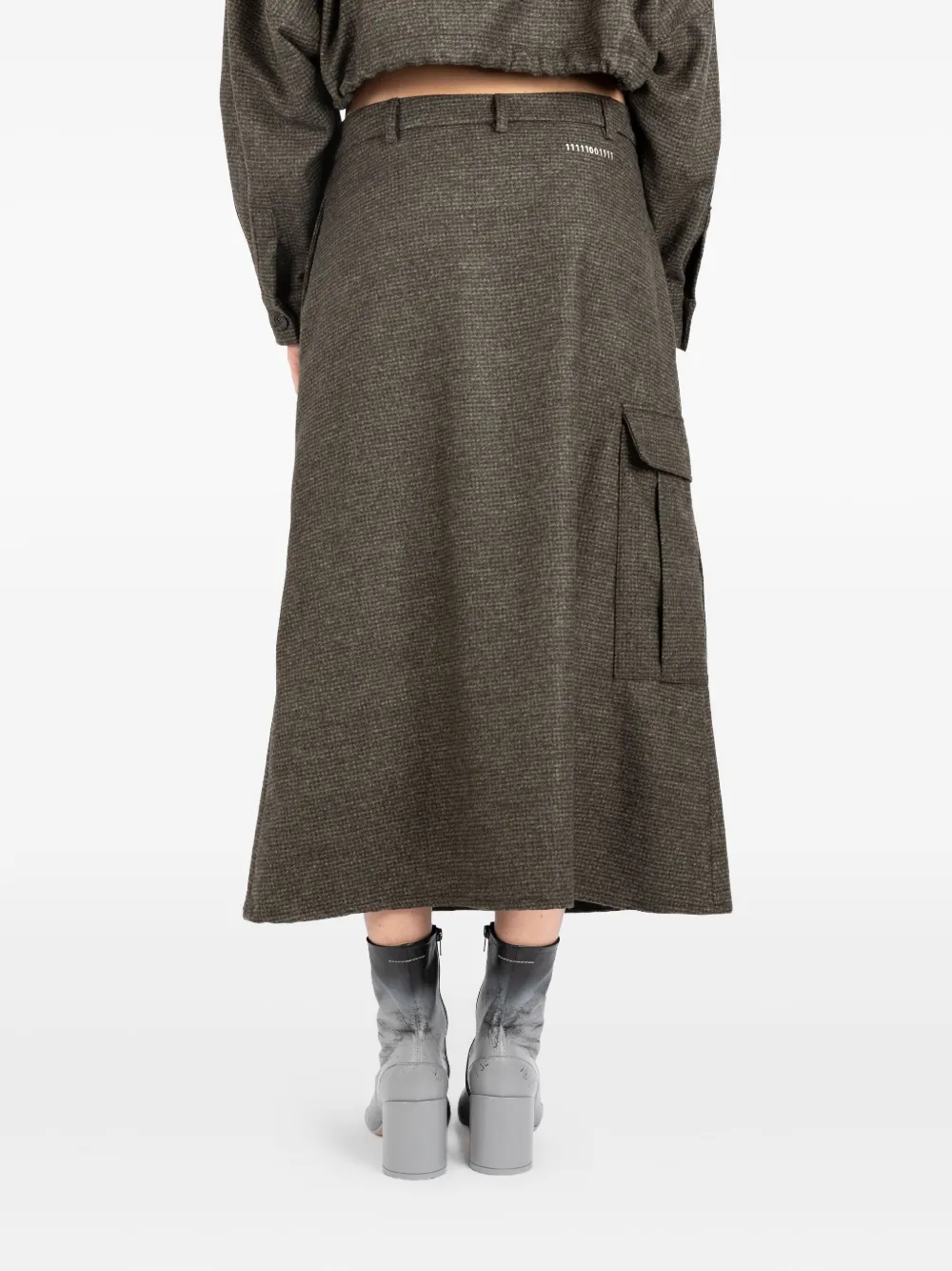 Société Anonyme Pocket-detail Skirt In Brown