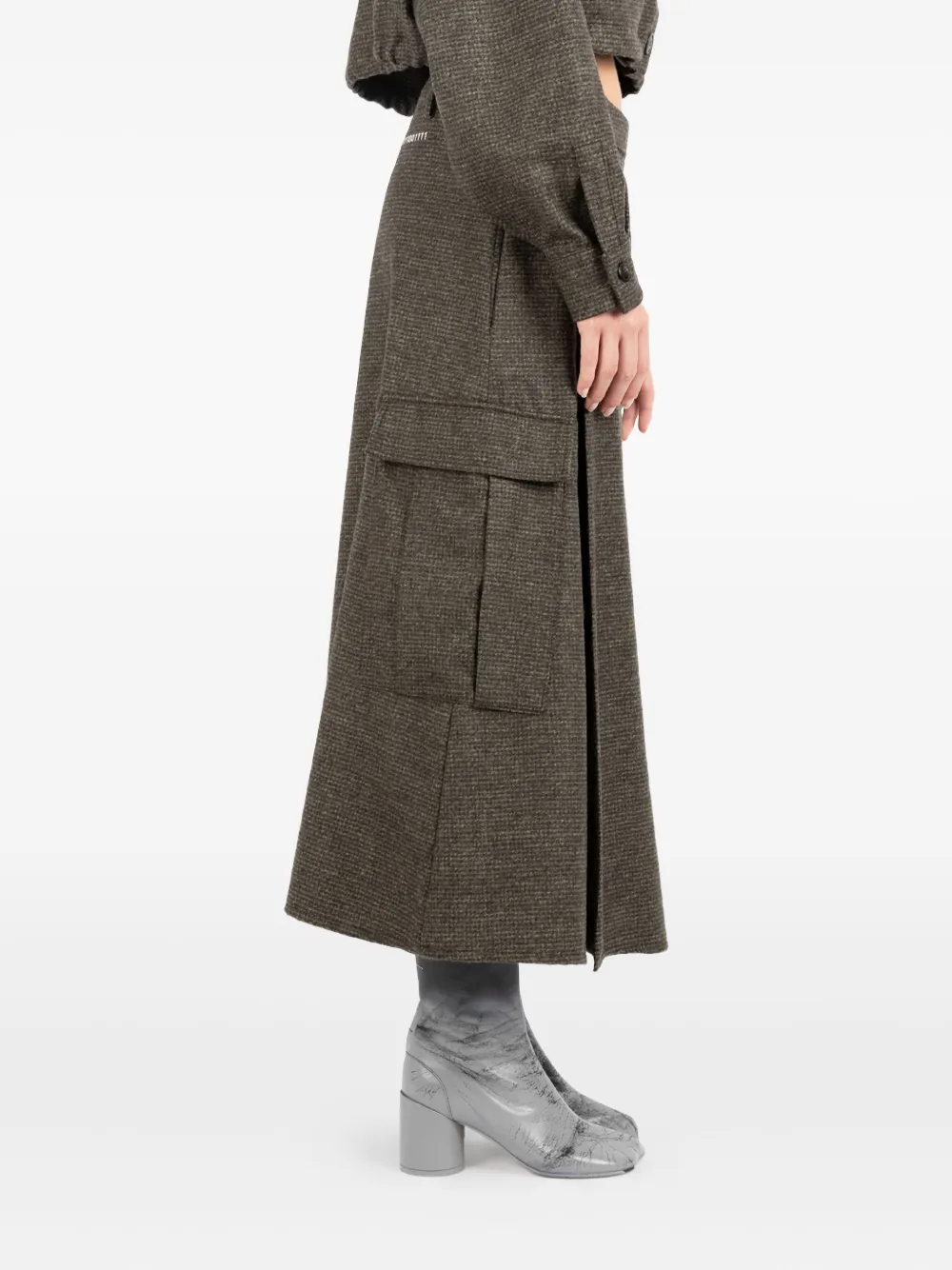 Société Anonyme Pocket-detail Skirt In Brown
