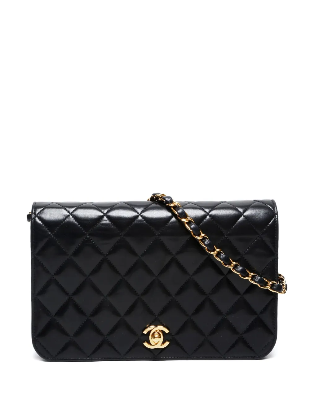 CHANEL Pre-Owned 2002-2003 quilted shoulder bag - ブラック CHANEL Pre-Owned 2002-2003 quilted shoulder bag - ブラック