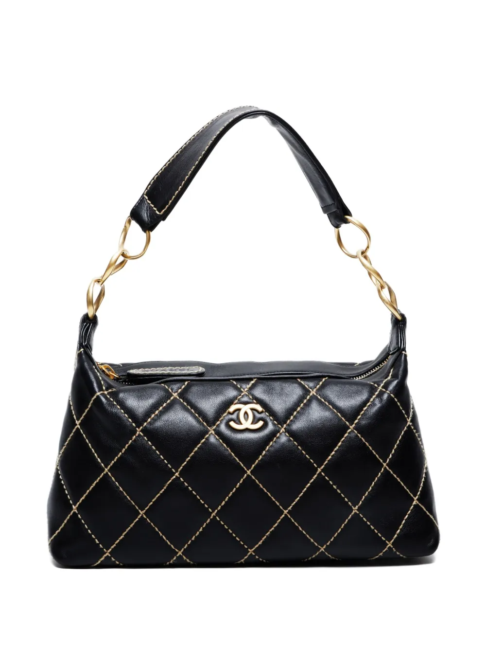 CHANEL Pre-Owned 2004-2005 Wild-stitch shoulder bag - ブラック CHANEL Pre-Owned 2004-2005 Wild-stitch shoulder bag - ブラック