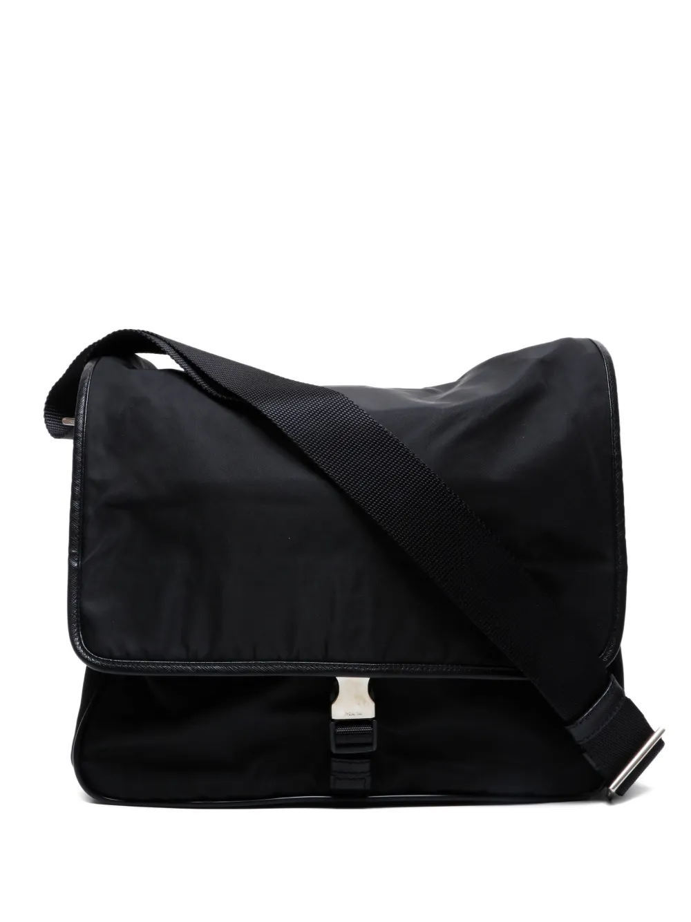 Prada Pre-Owned 2010-2024 flap shoulder bag - ブラック Prada Pre-Owned 2010-2024 flap shoulder bag - ブラック