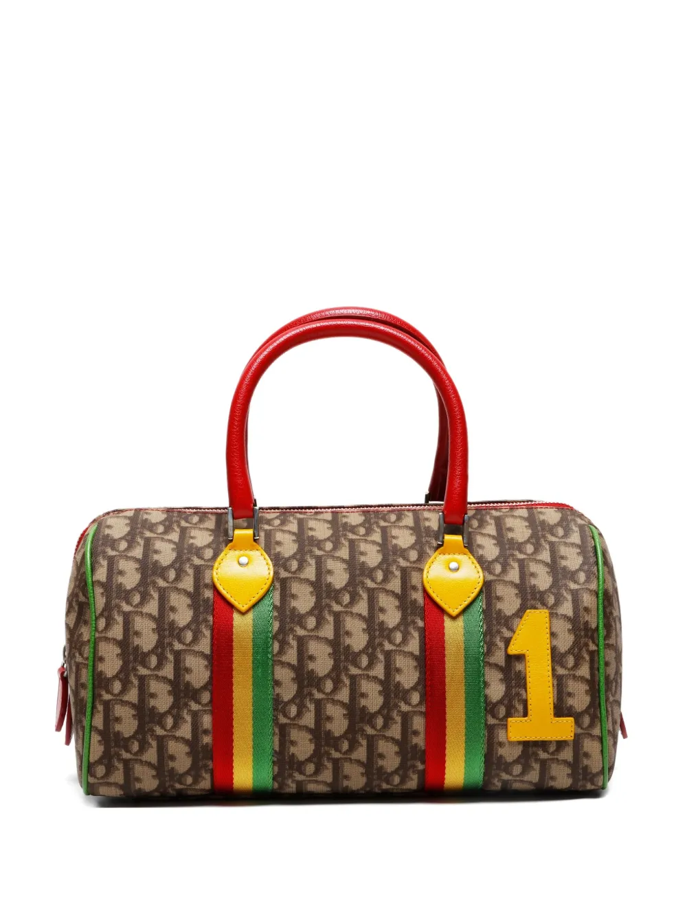Christian Dior Pre-Owned 2000-2015 Rasta Trotter monogram boston bag - Christian Dior Pre-Owned 2000-2015 Rasta Trotter monogram boston bag -