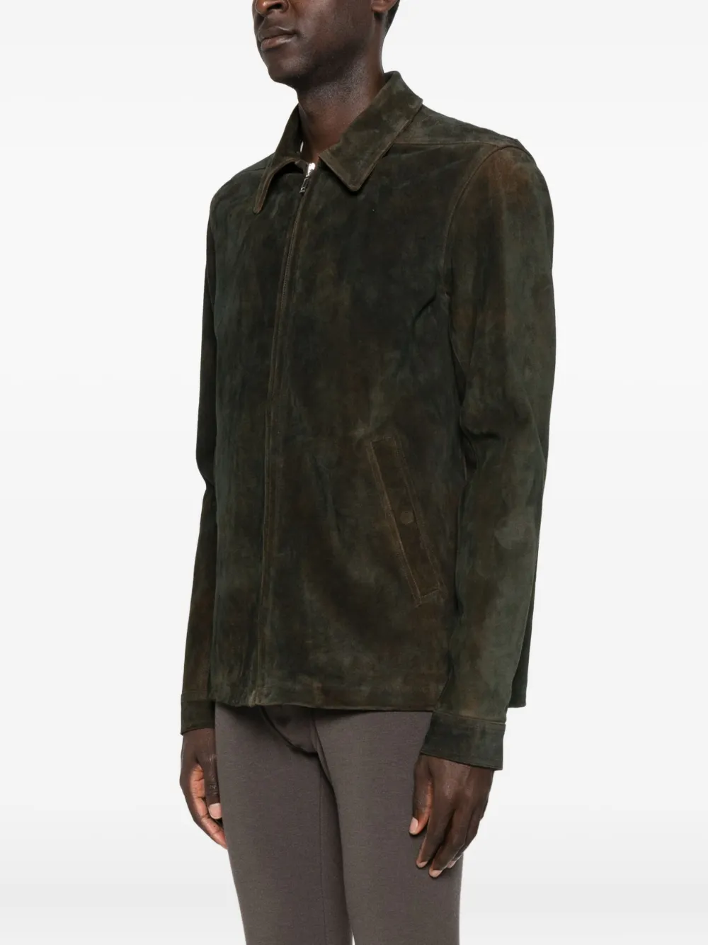 Rick Owens スエード ジャケット | ブラウン | FARFETCH JP