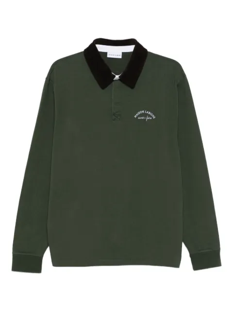 Maison Labiche long-sleeve velvet-collared shirt