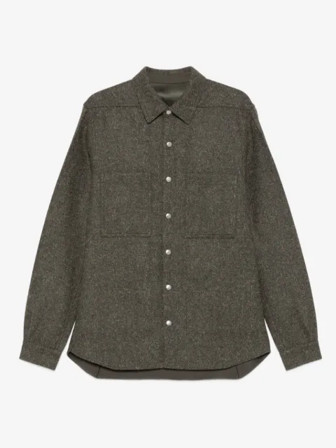 Rick Owens button-fastening patch-pocket shirt