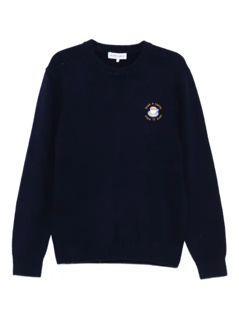 Maison Labiche Mawas embroidered-detail crew-neck sweater