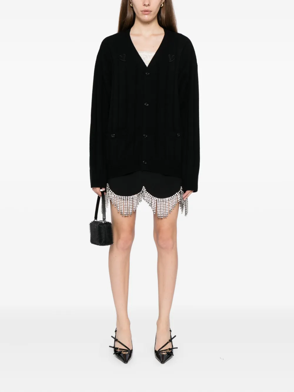 Kimhekim heart-patch v-neck cardigan | Cardigans | Image 2