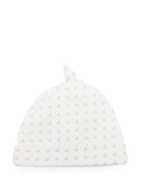Emporio Armani Kids eagle-print beanie