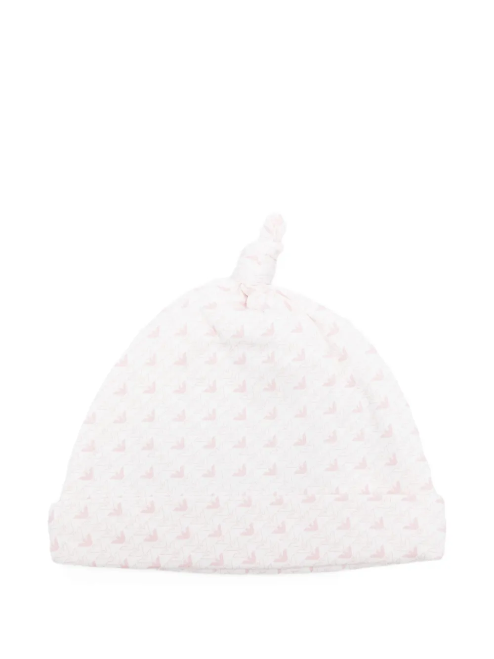 Emporio Armani Kids eagle-print beanie - Roze