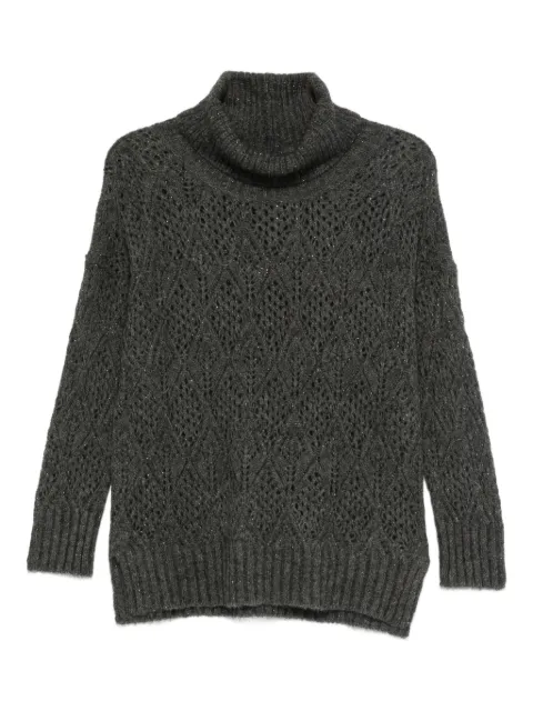 D.Exterior turtleneck sweater