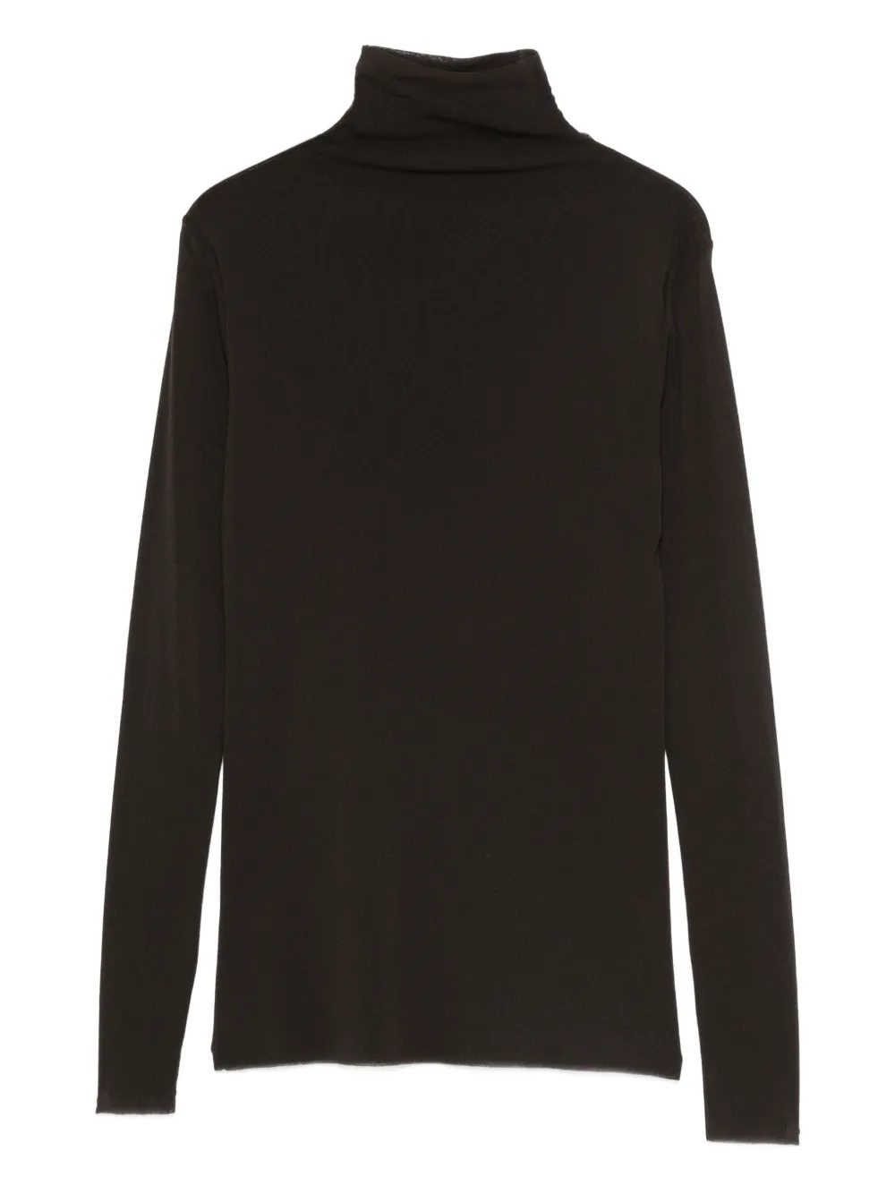 D.Exterior turtleneck long-sleeve T-shirt | Brown | Image 1