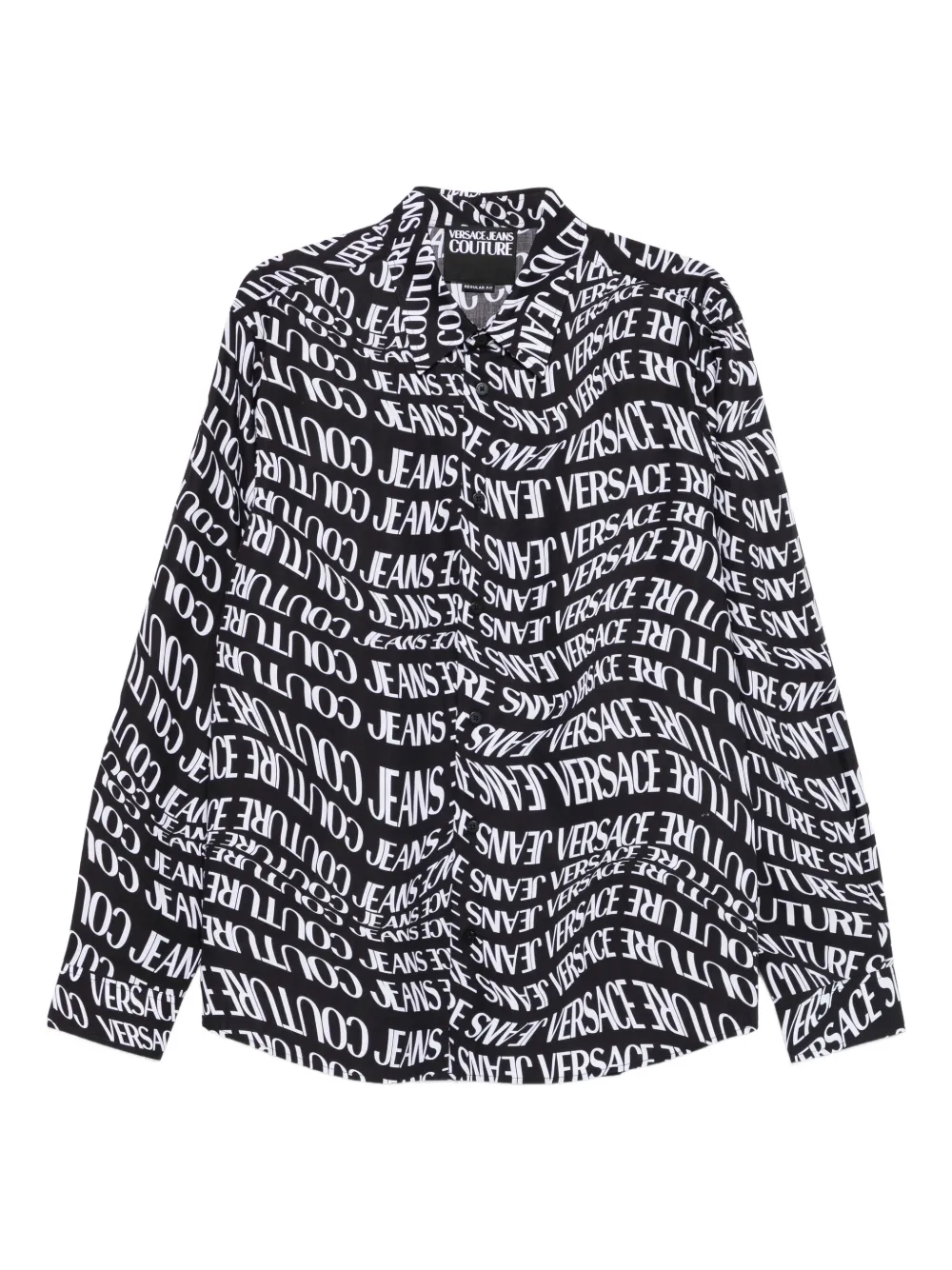Versace Jeans Couture logo-print long-sleeves shirt | Black | Image 1