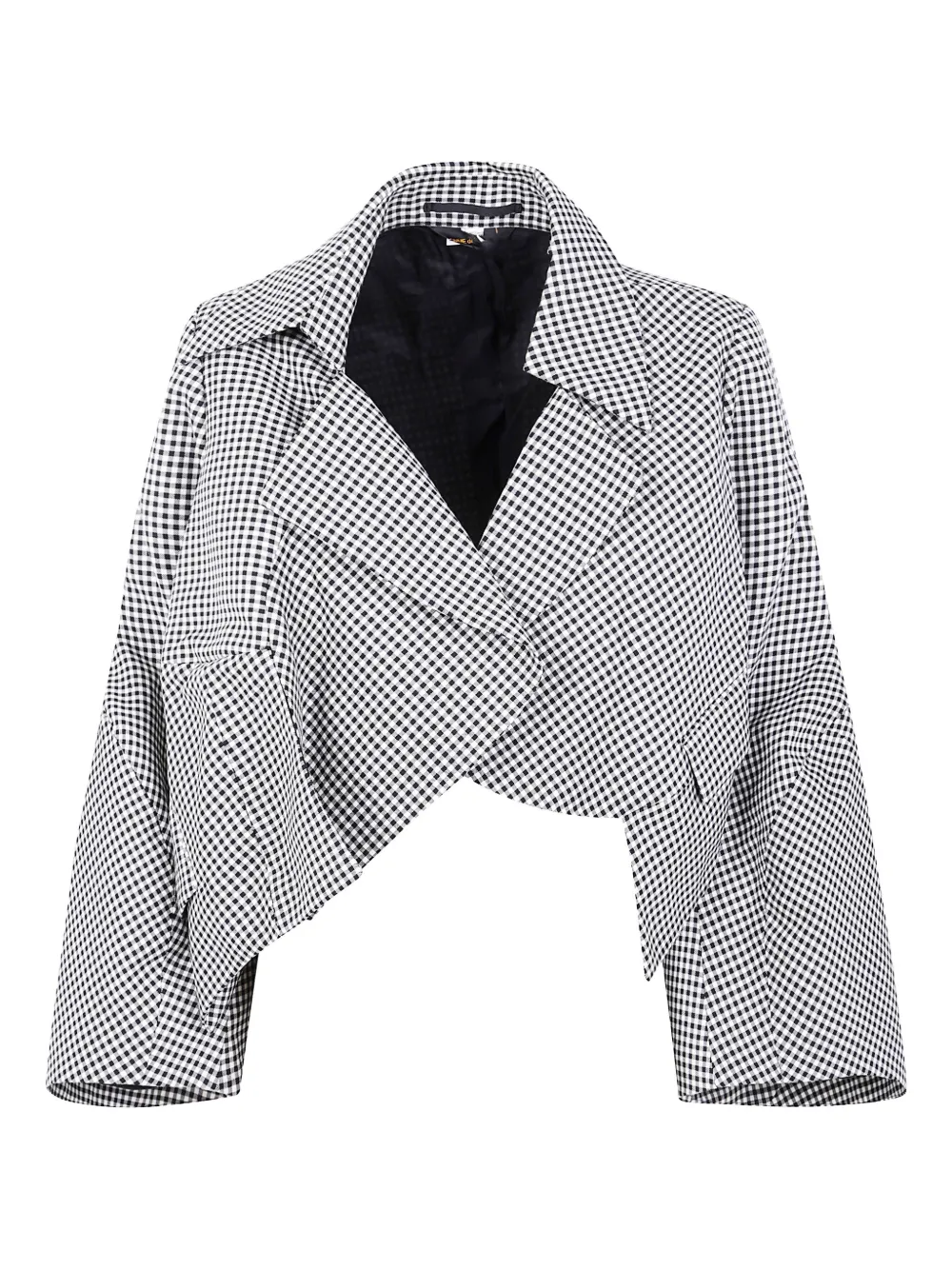 Comme Des Garçons gingham-check jacket | Black | Image 1