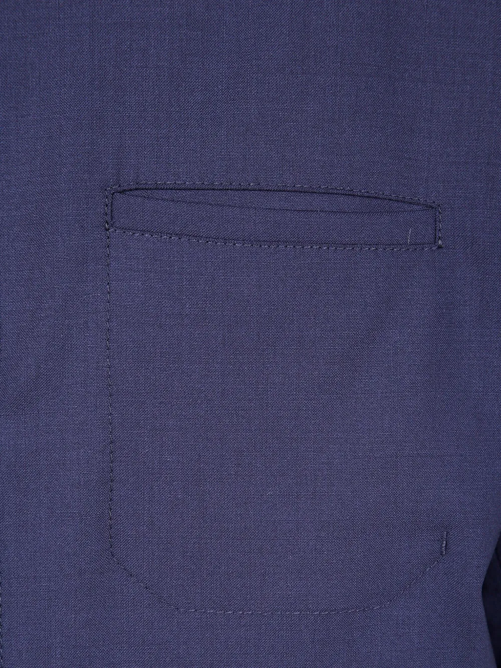 Herno Long Sleeve Collared Shirt Jacket With Pocket In Blue