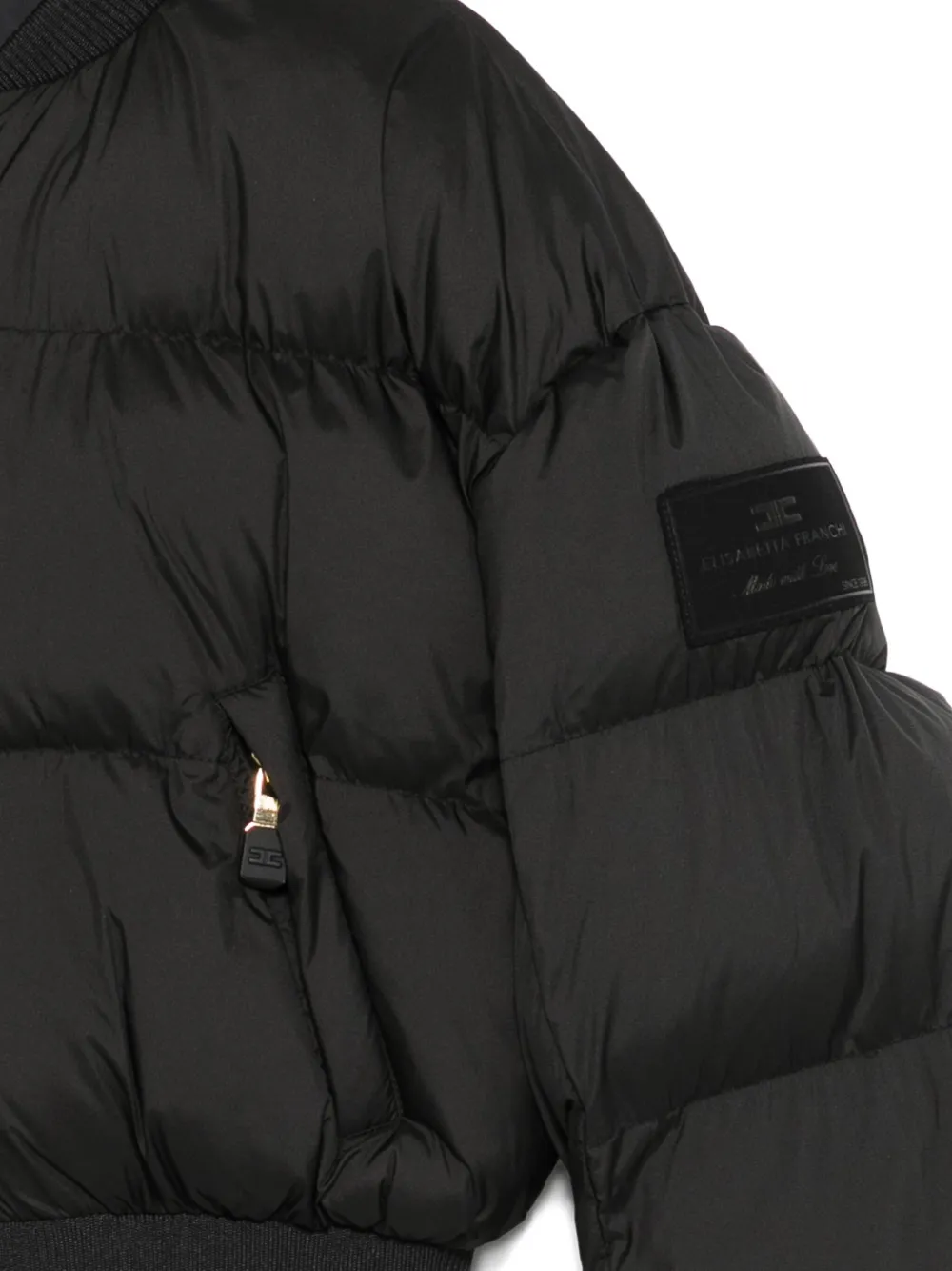 Elisabetta Franchi Kids Gewatteerd jack Zwart