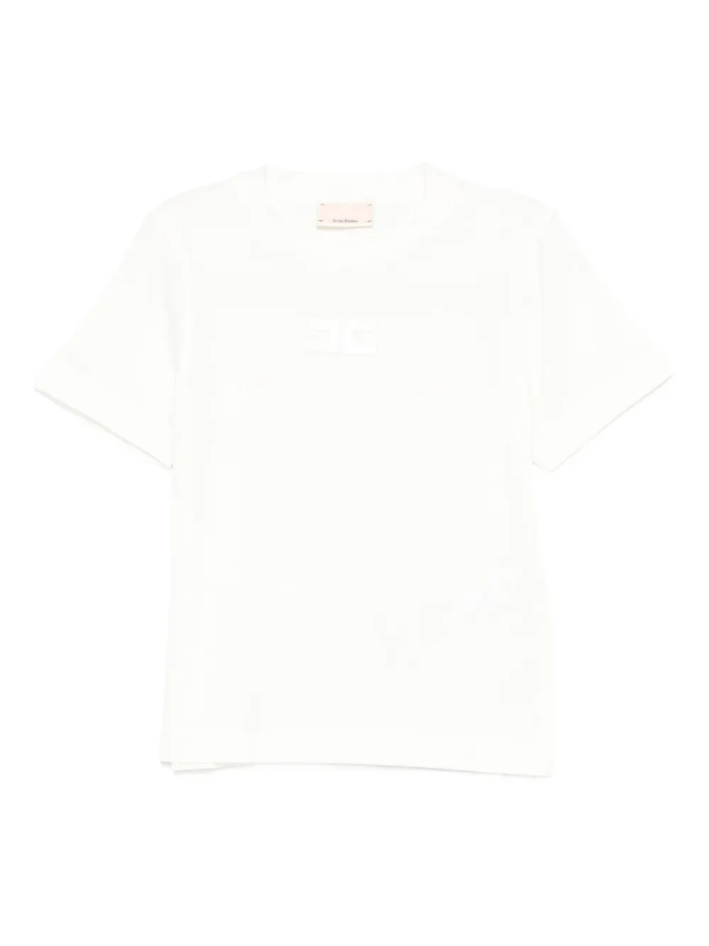 Elisabetta Franchi Kids t-shirt med broderad logotyp | neutral | Image 1