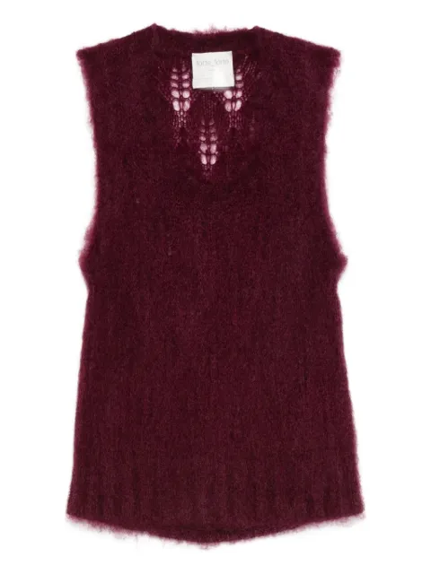 Forte Forte open-knit sleeveless top