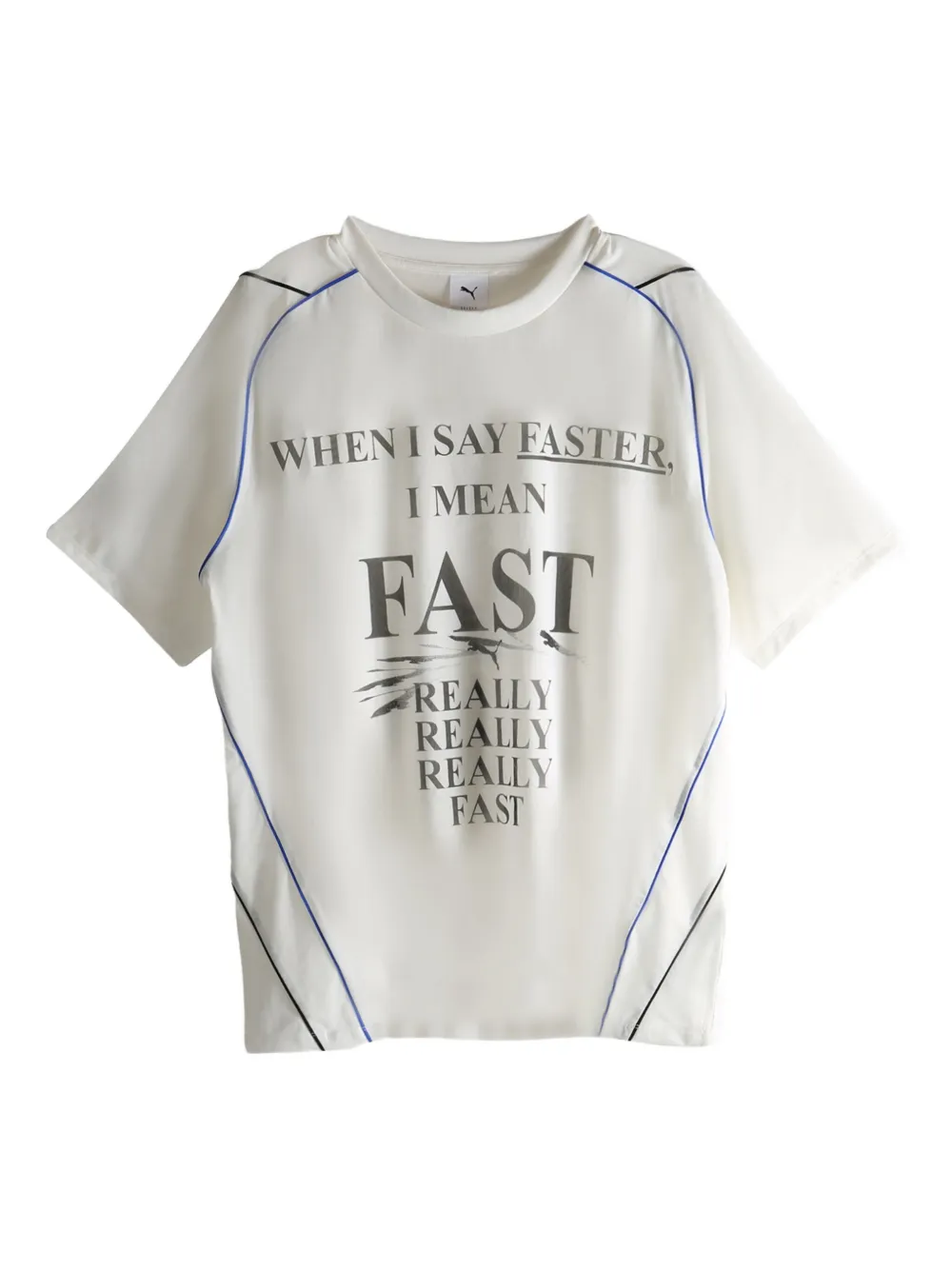 PUMA Nine To Five graphic-print panelled T-shirt | White | Image 1