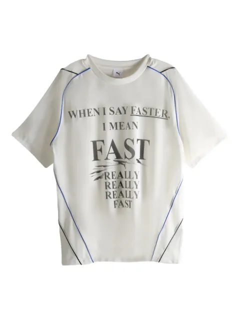 PUMA Nine To Five graphic-print panelled T-shirt