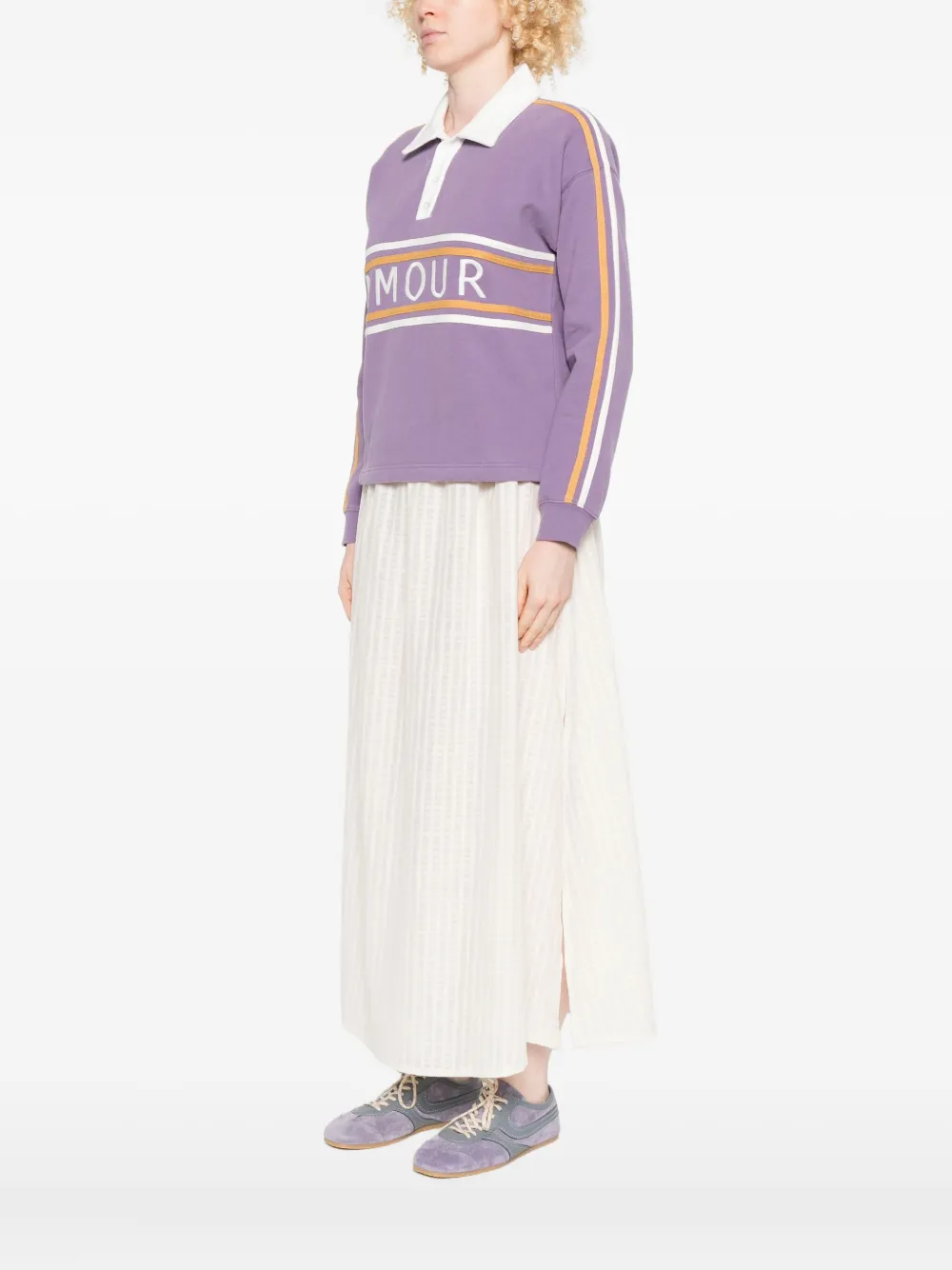 Maison Labiche Polo Collar Sweatshirt In Multi