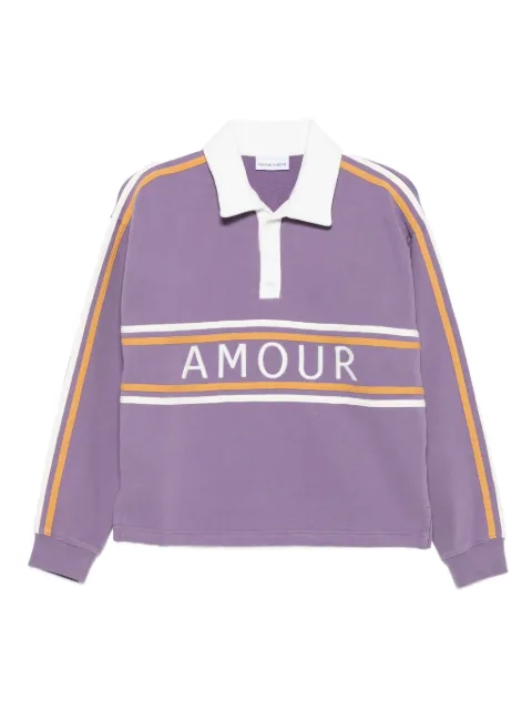 Maison Labiche cépré stripe-detail polo shirt
