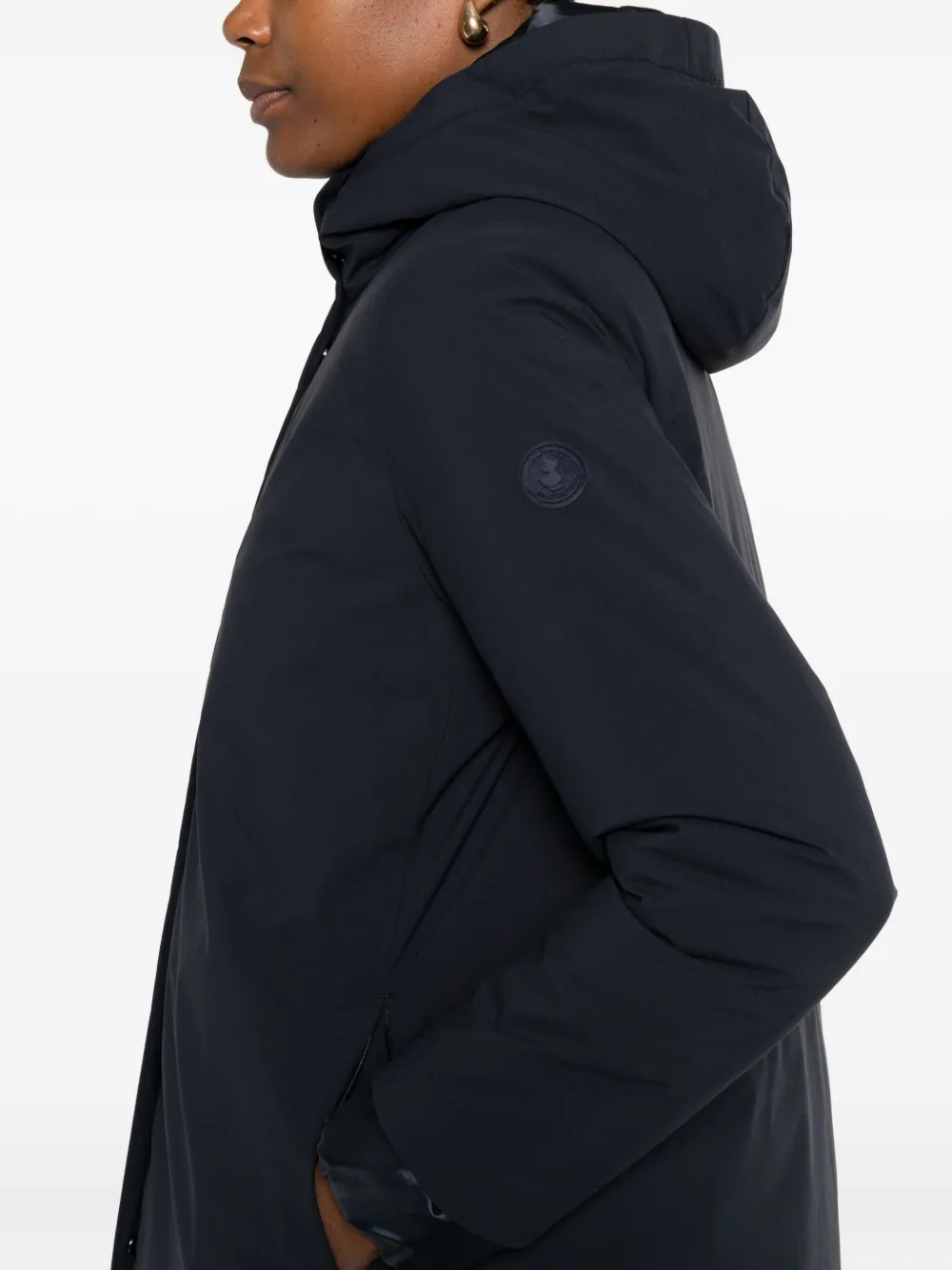 Save The Duck Gewatteerde jas met capuchon Blauw