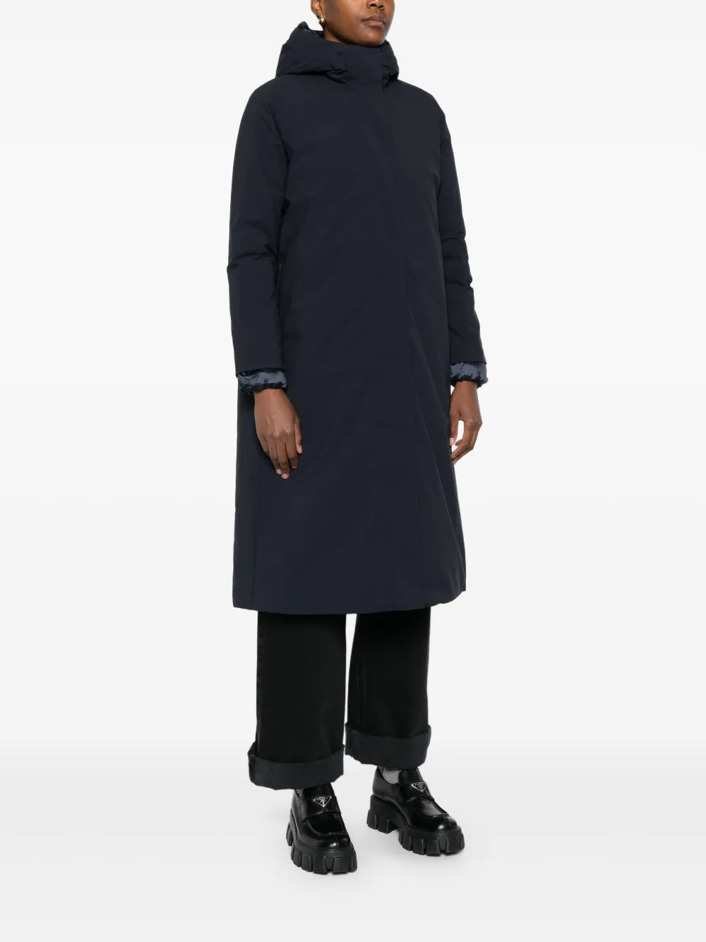 Save The Duck Gewatteerde jas met capuchon Blauw