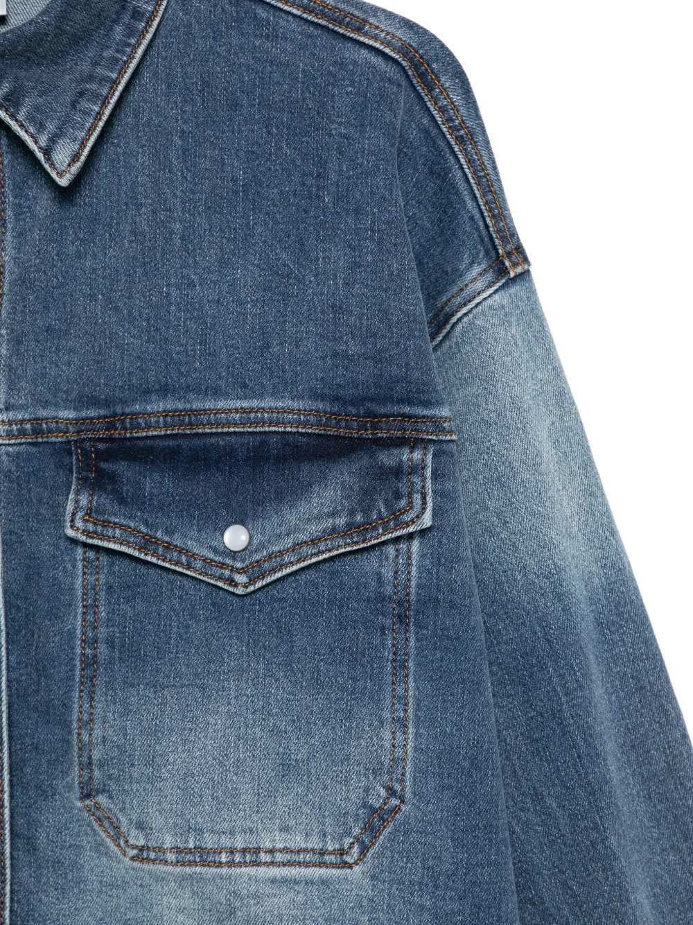 Gestuz GZviva denim blouse Blauw