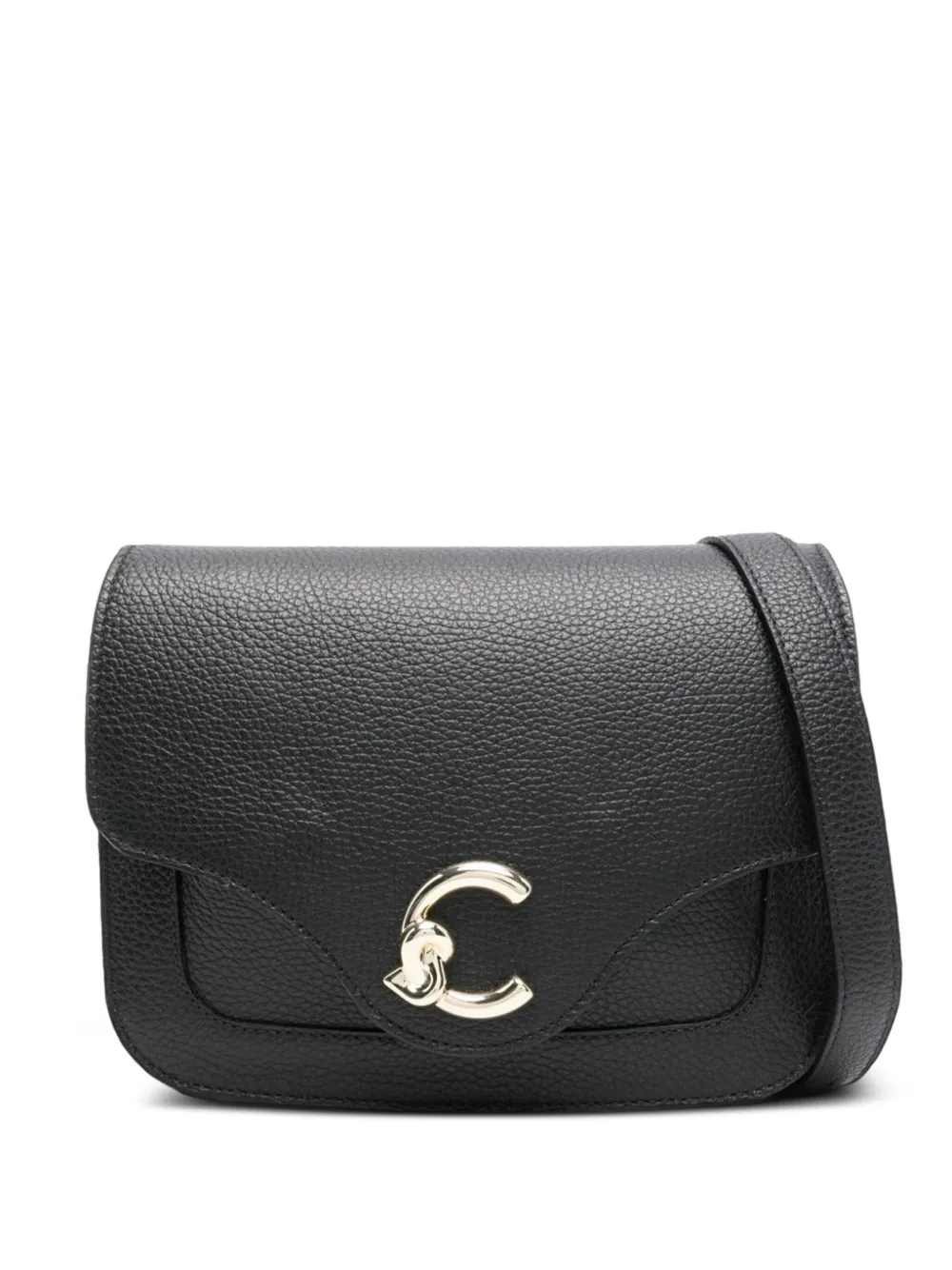 Coccinelle C-Me レザーショルダーバッグ S - ブラック Coccinelle C-Me レザーショルダーバッグ S - ブラック