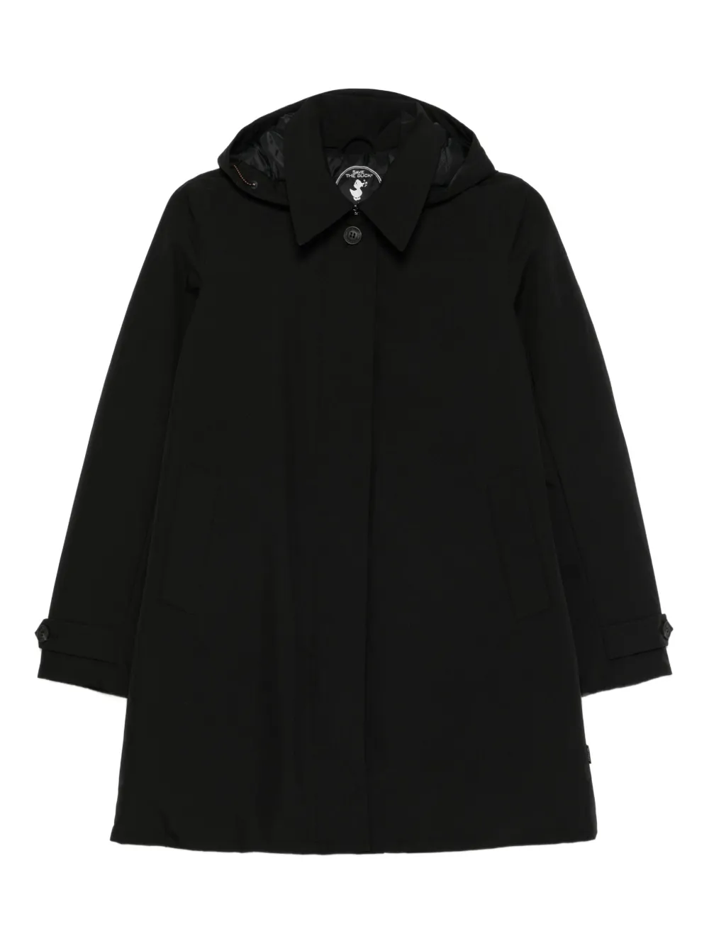 Save The Duck Gab hooded coat | Black | Image 1