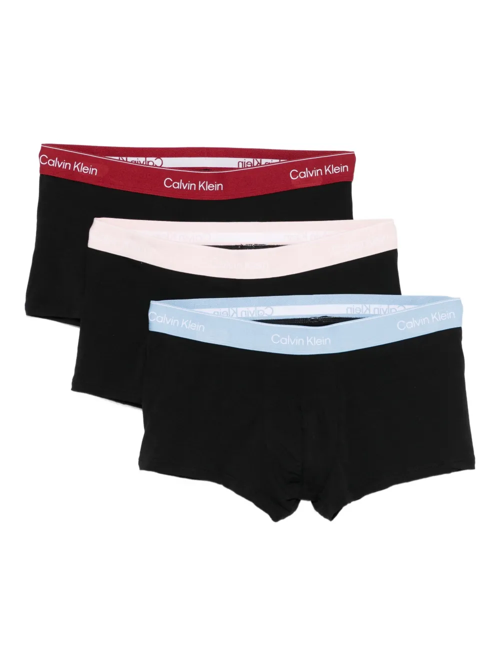 Calvin Klein logo-waistband briefs (pack of three) | Black | Image 1