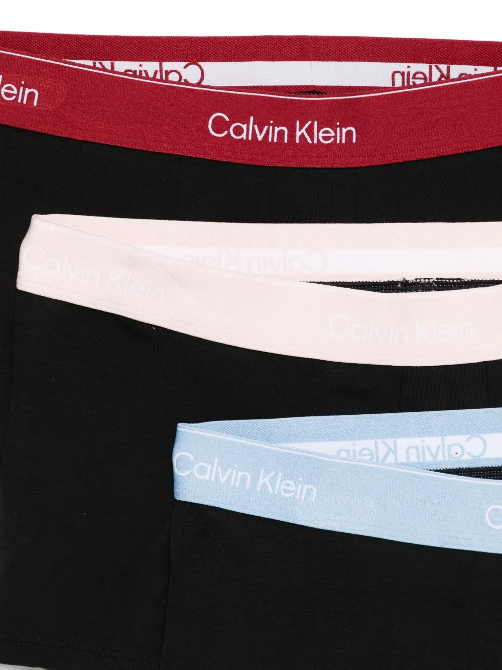 Calvin Klein Low Rise Trunk 3pk In Black