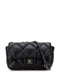 CHANEL Pre-Owned 2020 Medium Quilted Calfskin Bubbly Flap crossbody bag - Black