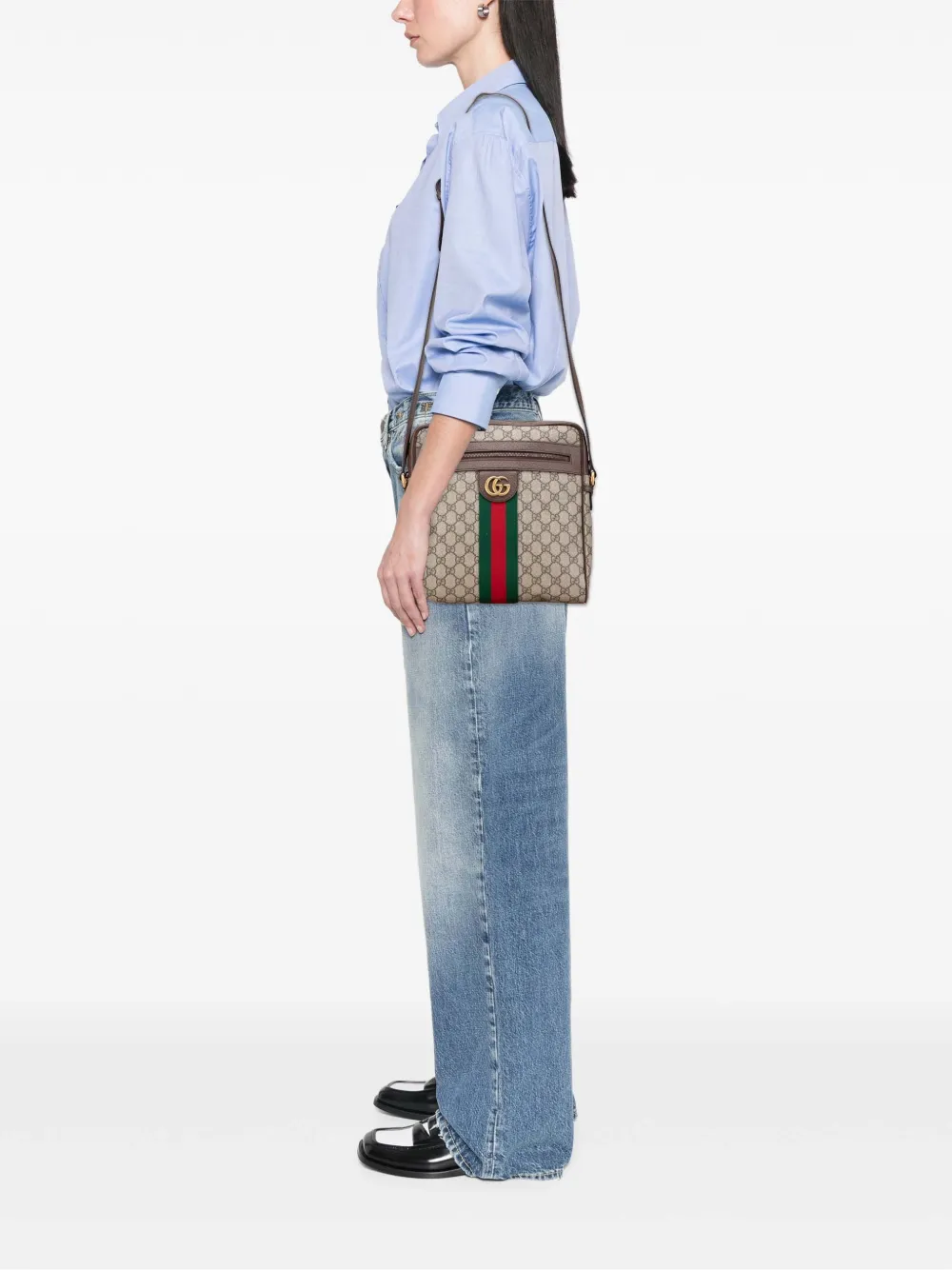 Gucci Pre-Owned 2016-2025 Medium GG Supreme Ophidia crossbody bag | Pre-Owned | Image 2