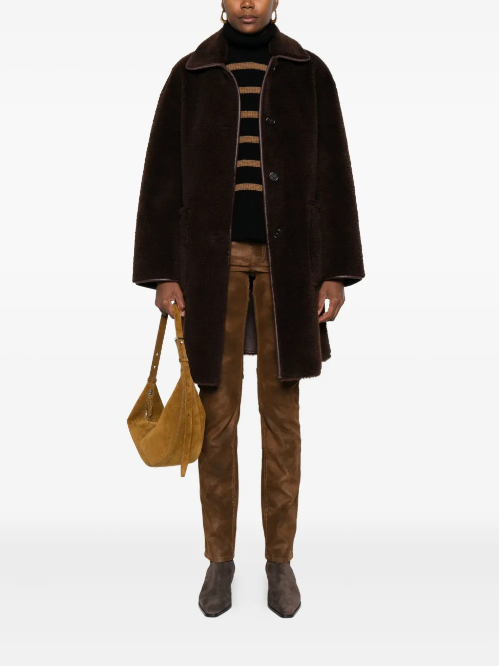 Bellerose Easton reversible patch-pocket coat | Faux Fur & Shearling Coats | Image 2
