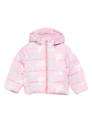 Stella McCartney Kids bird-print Quilted Jacket | Pink | FARFETCH